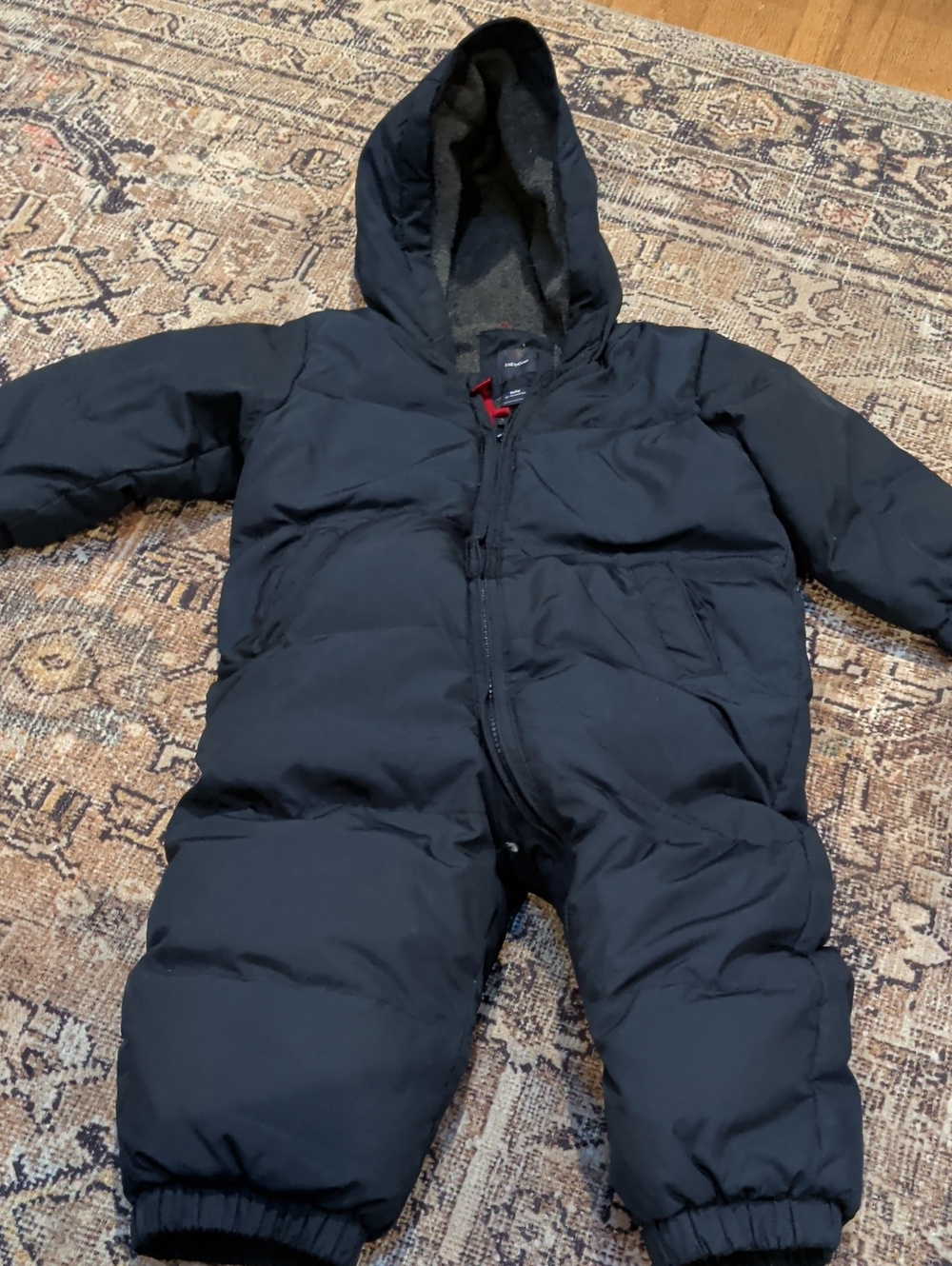 Baby GAP Navy Puffer One-Piece Snowsuit with Hood